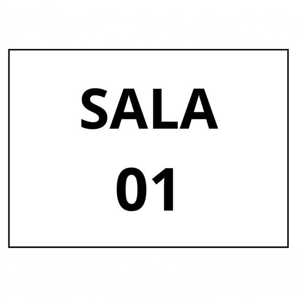 Placa de Sinalização 1-2 Oficio Sala 01 [F031] para Identificação de Ambientes em MDF Gravado a Laser Amadeirado Placa de Sinalização 1-2 Oficio Sala 01 [F031] em MDF Gravado a Laser Amadeirado Trovarelli Móveis