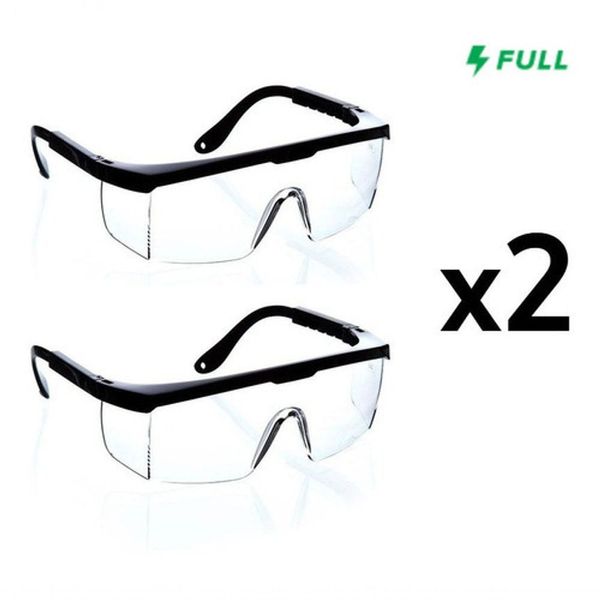 Óculos de Proteção Kit 2 Epi Segurança Incolor Bestfer com Hastes Ajustáveis Lente Transparente Branco Ferreira Mold Óculos de Proteção Kit 2 Epi Segurança Incolor Bestfer Lente Transparente Hastes Ajustáveis Branco