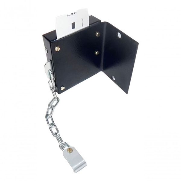 Kit 4 Trava para Carrinho de Compras Sistema Cartão para Controle em Condomínios Corpo em Ferro Higipack Kit 4 Trava para Carrinho de Compras Sistema Cartão para Controle em Condomínios Ferro Higipack