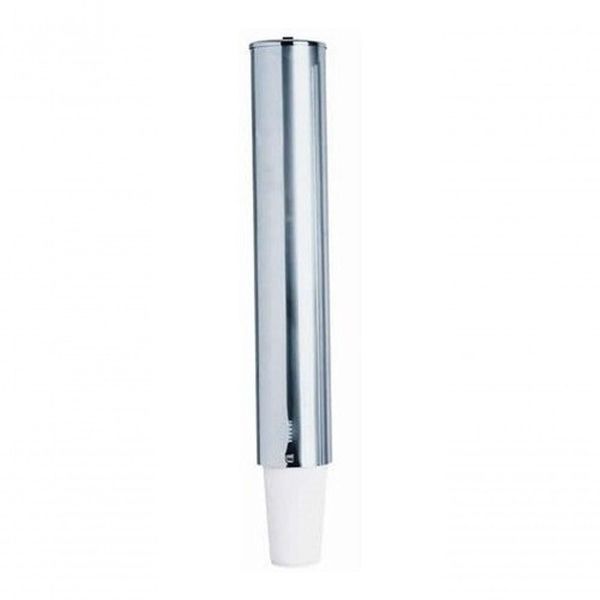 Suporte para Copo Descartável Inox Chopp 300ml com Dispenser para 100 Unidades Parede Higipack Suporte para Copo Descartável Inox Chopp 300ml com Tampa e Fixação Parede Higipack