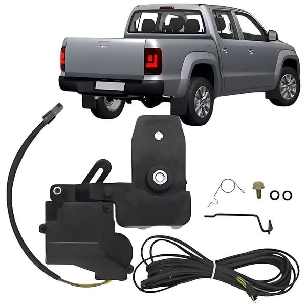Trava Elétrica de Caçamba Traseira VWMN028 Volkswagen Amarok 2010 a 2021 Preto Maior Segurança e Comodidade Volkswagen Trava Elétrica de Caçamba Traseira VWMN028 Volkswagen Amarok 2010 a 2021 Preto Volkswagen