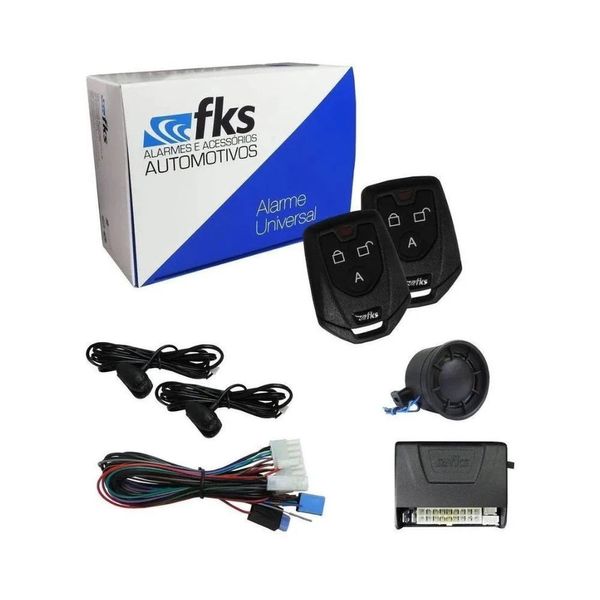 Alarme Automotivo para Carro Modelo FK902 Compatível com Qualquer Veículo com Trava de Portas e Subida de Vidros Alarme Automotivo para Carro Modelo FK902 Compatível com Qualquer Veículo com Trava de Portas