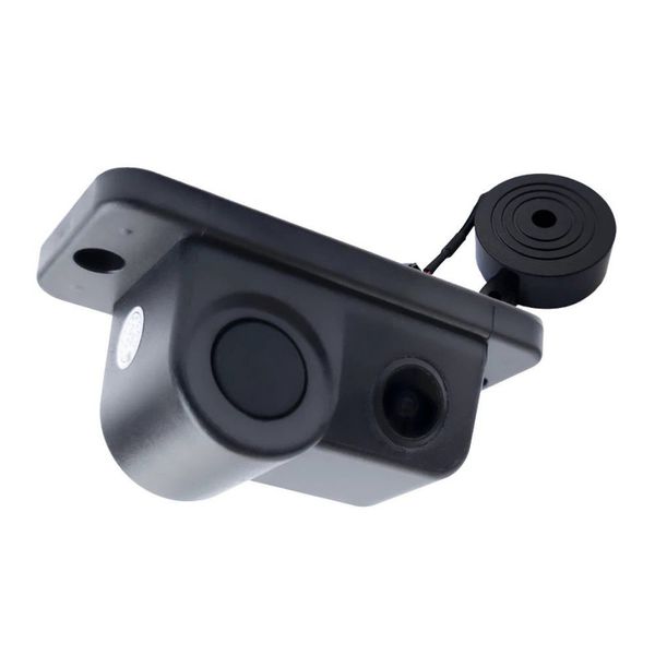 Câmera de Ré com Sensor Traseiro RS-231BR SC Pro Line Preto Visão Ampla 120o Linhas de Estacionamento IP67-IP68 Roadstar Câmera de Ré com Sensor Traseiro RS-231BR SC Pro Line Preto Compatível com Sistemas NTSC-PAL