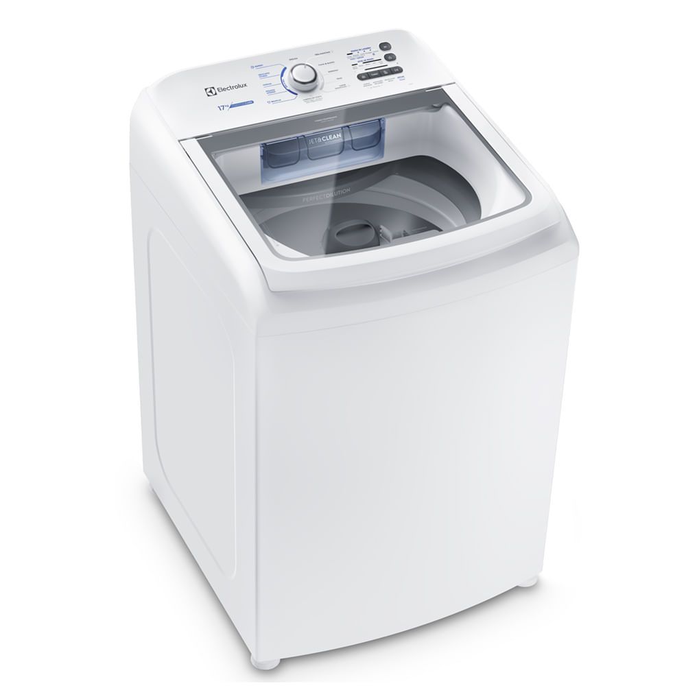 Máquina de Lavar Electrolux LED17 17kg Automática Essential Care Cesto Inox Jet&clean Branca