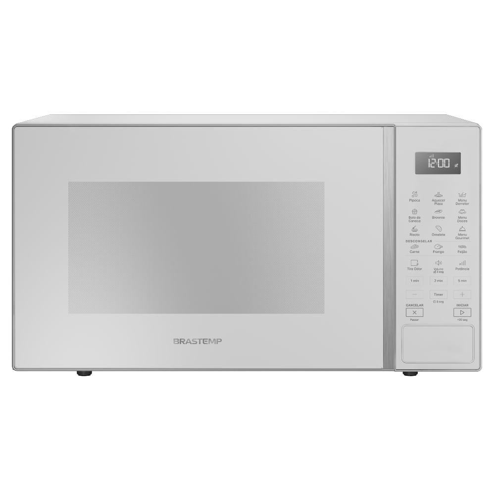 Micro-ondas de Bancada Brastemp BMS46AB 32L Branco com Menu Gourmet e Painel Digital LED