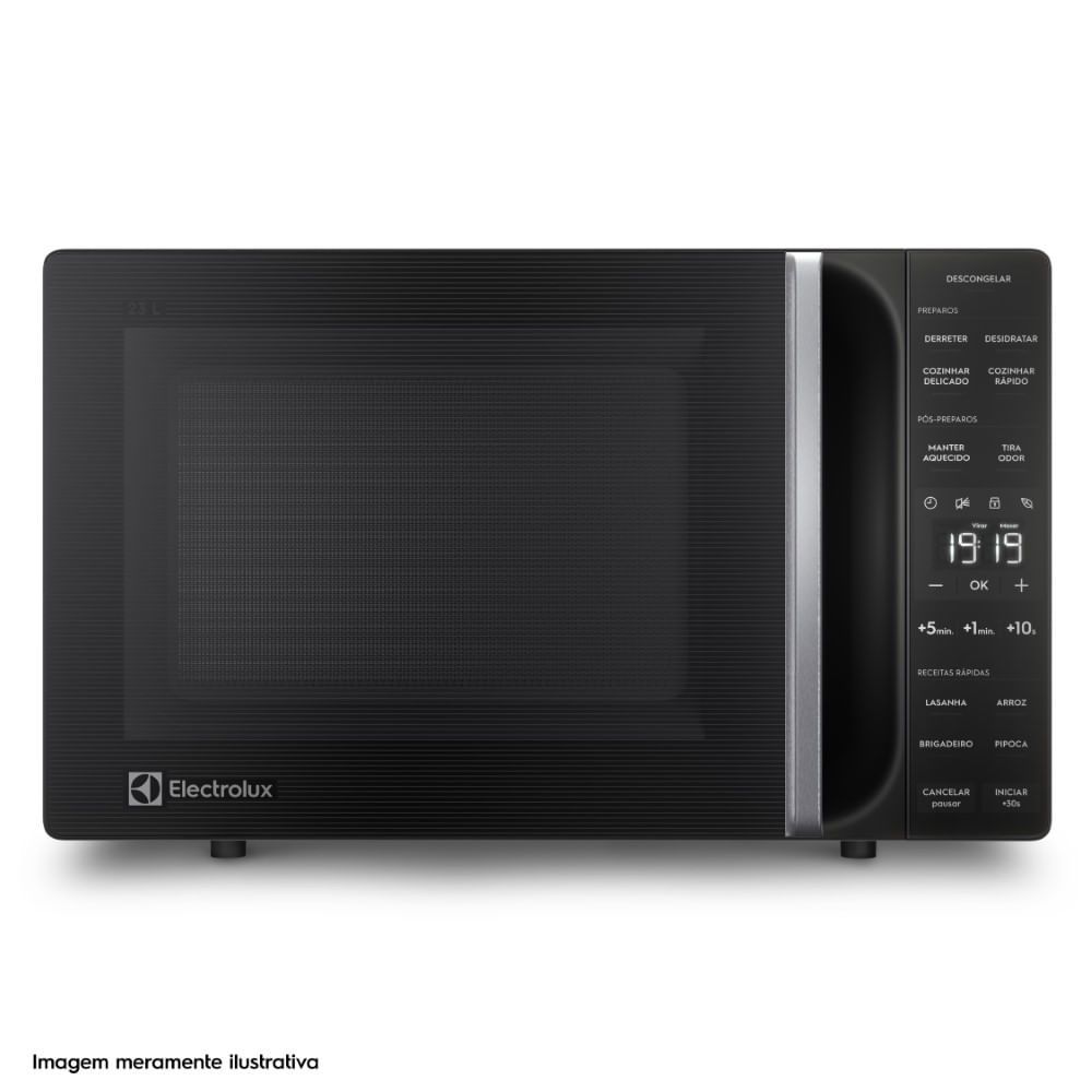 Micro-ondas de Bancada Electrolux ME23P 23L 1100W Efficient com Descongelamento Assistido Preto