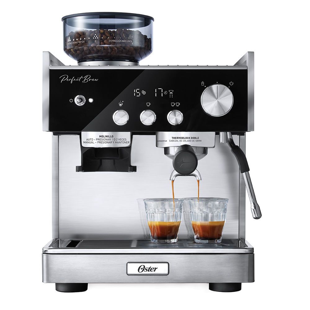 Cafeteira Espresso Elétrica Oster Perfect Brew Máxima BVSTEM7400-017 com Thermoblock Duplo