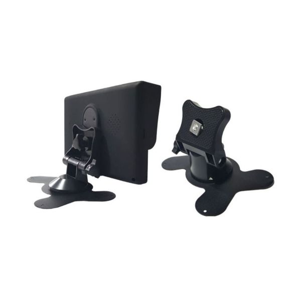 Kit de Monitoramento Veicular para Carro com 4 Câmeras e Tela 7 POL Modelo RS-816BR para micro-ônibus e Motorhome Visão Kit de Monitoramento Veicular para Carro com 4 Câmeras e Tela 7 POL Modelo RS-816BR Compatível