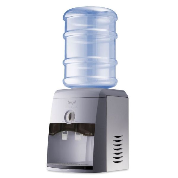 Bebedouro Garrafão De Mesa Stille Cinza Fume Begel 220V