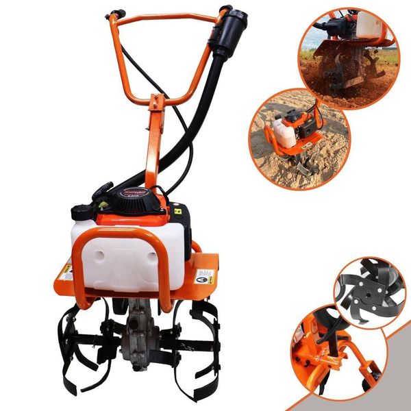 Motocultivador VMC360S a Gasolina 4T 3,6HP 53CC com 16 Lâminas Cultivadoras Estrutura Robusta Vulcan Trent Motocultivador VMC360S a Gasolina 4T 3,6HP 53CC com 16 Lâminas Cultivadoras Vulcan Trent