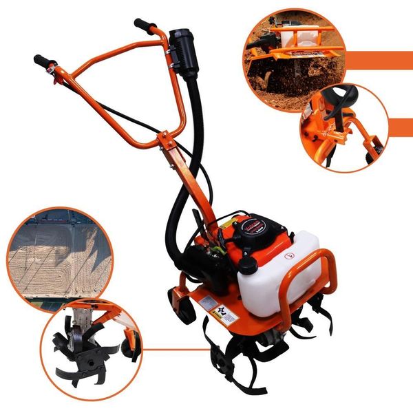 Motocultivador VMC360S para Descompactação de Solo com Motor Gasolina 4 Tempos 3,6HP 53CC 16 Lâminas Vulcan Motocultivador VMC360S Gasolina 4 Tempos 3,6HP 53CC com 16 Lâminas Cultivadoras Estrutura Robusta