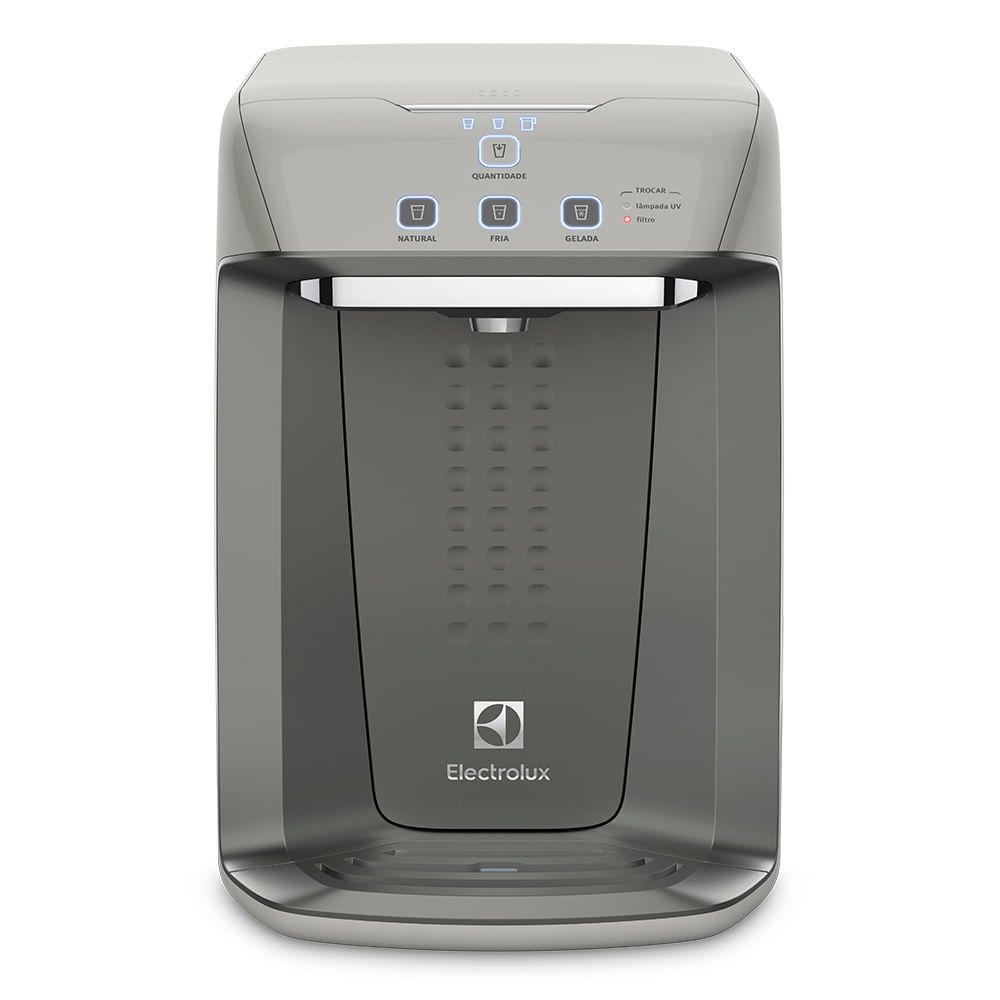 Purificador de Água de Bancada Electrolux PA31G com Filtro Uv Água Gelada Fria e Natural Prata Bivolt