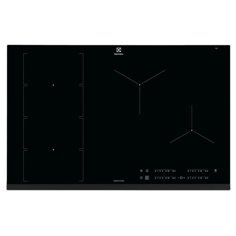 Cooktop de Indução Electrolux IE8FB 4 Bocas Vitrocerâmico com Flexi Cook Timer Touch Preto 220V