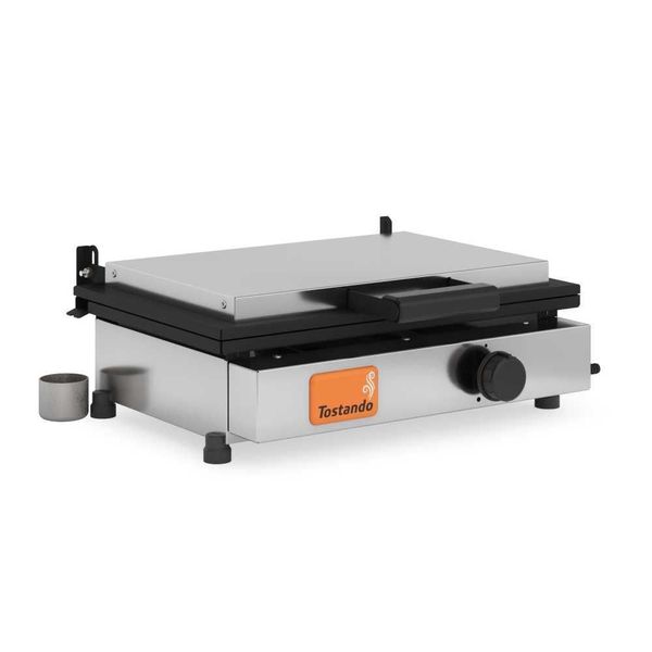 Sanduicheira a Gás SG45P 45cm com Controle de Temperatura e Coletor de Gordura em Aço Inox 430 Tostando Sanduicheira a Gás SG45P 45cm com Controle de Temperatura e Coletor de Gordura Tostando
