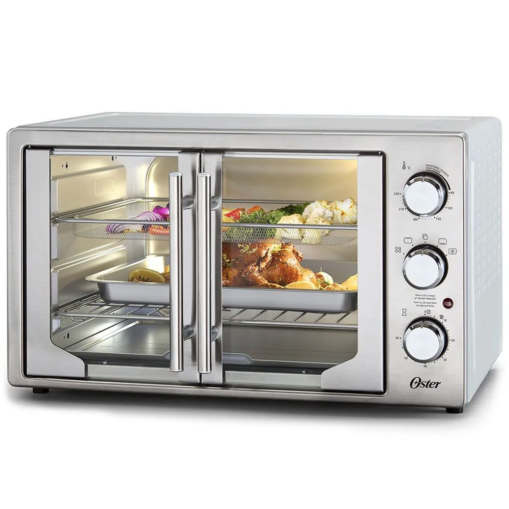 Forno e Fritadeira sem Óleo Air Fryer Oster TSSTTVFDMAF-017 42L 1700W Multifunção Preto