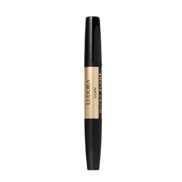 Batom Duo Glam Micro Plump Vermelho Único 1,8g com Efeito Plump e Hidratação 24h Eudora Batom Duo Glam Micro Plump Vermelho Único 1,8g com Gloss Micropigmentação Eudora