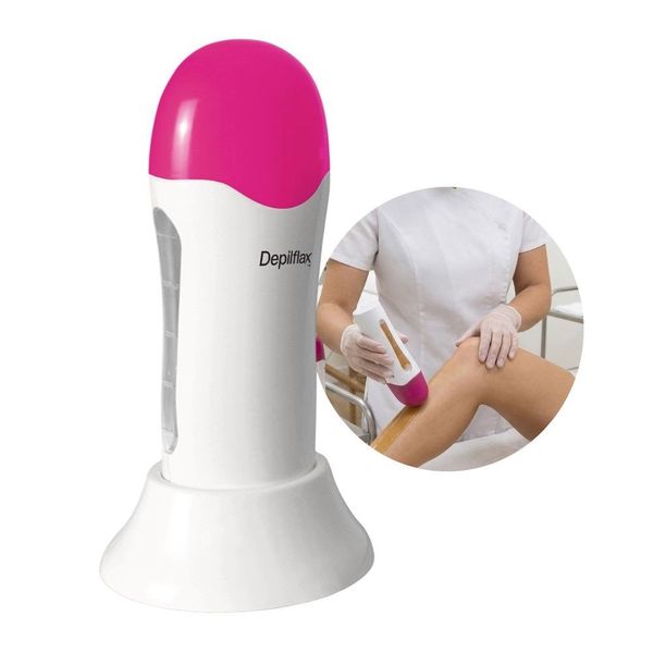 Aquecedor de Cera Quente Roll On com Visor para Depilação Bivolt 110-240V Aquecimento Rápido Branco Depilflax Aquecedor de Cera Quente Roll On com Visor para Depilação Bivolt Automático Branco Depilflax