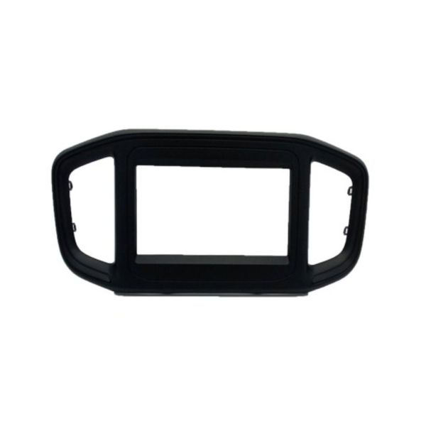 Moldura 2 Din e 1 Din para Som Automotivo Fiat Strada 2021 Acabamento para Instalação de Rádio Fiamon Moldura 2 Din e 1 Din para Som Automotivo Fiat Strada 2021 para Instalação de Rádio Fiamon