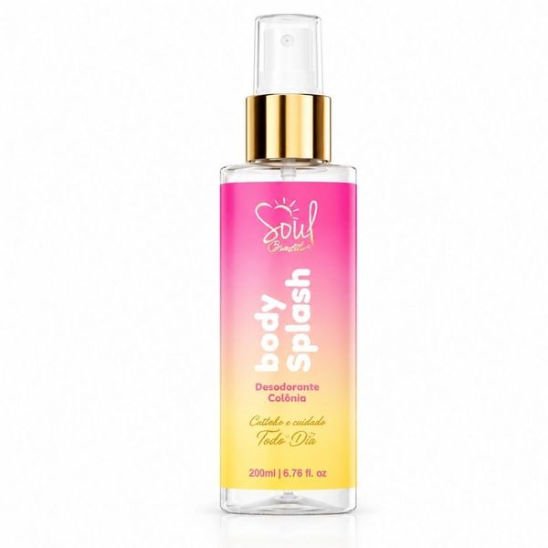 Body Splash Soul Brasil 200ml Feminino com Frescor Prolongado e Perfume Premium Soul Cosméticos Body Splash Soul Brasil 200ml Feminino com Perfume Delicado e Frescor Prolongado Soul Cosméticos