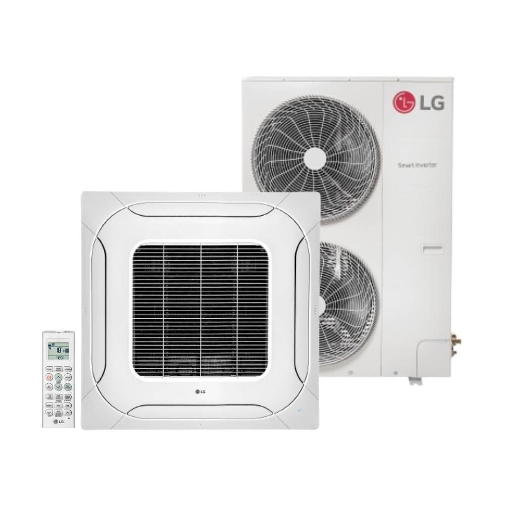 Ar Condicionado Split Cassete 4 Vias LG 60000 BTUs Quente e Frio Inverter 220V R32 (ZTUW60GMLAA.ANWZBR1)