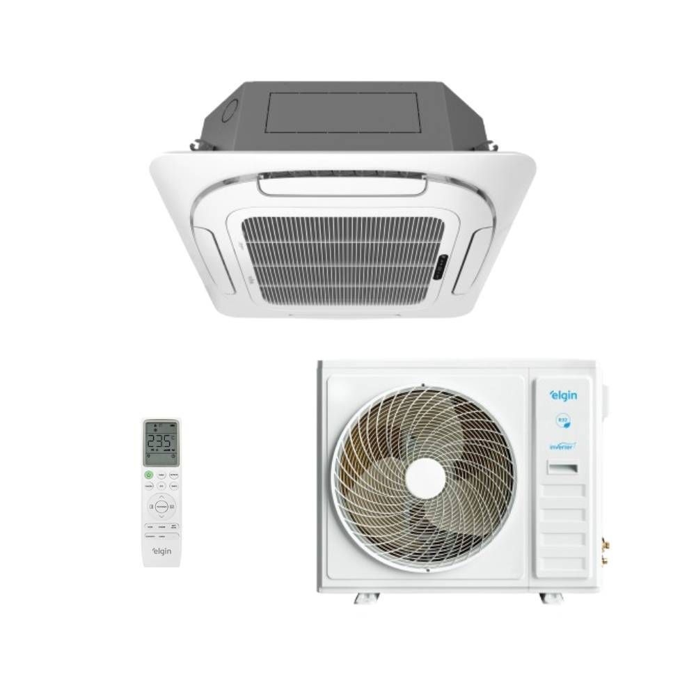 Ar Condicionado Split Cassete 4 Vias Elgin Wi-Fi 48000 BTUs Frio Inverter 220V R32 KXFE48C2CA