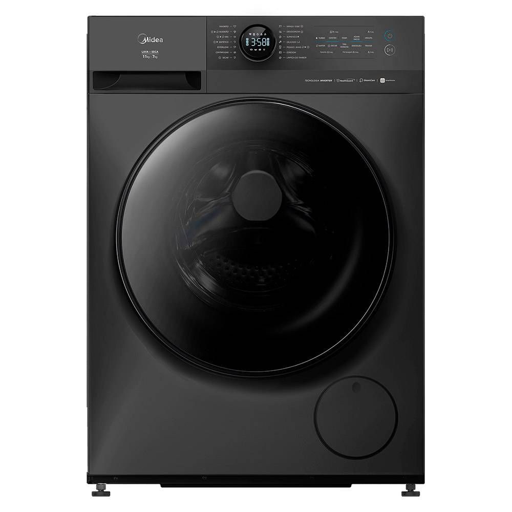 Lavadora de Roupas Lava e Seca Midea 11 Kg Titanium MF201D110WB-GK-01