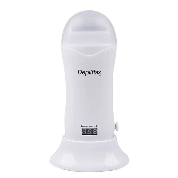 Aquecedor de Cera Quente Roll On com Visor de Temperatura Digital Profissional Branco 220V Depilflax Aquecedor de Cera Roll On com Visor de Temperatura Digital Branco 220V Depilflax