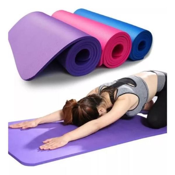Tapete para Yoga e Exercícios Físicos Antiderrapante em PVC Leve e Portátil Utibom Tapete Yoga Mat para Pilates Alongamentos Antiderrapante em PVC Utibom