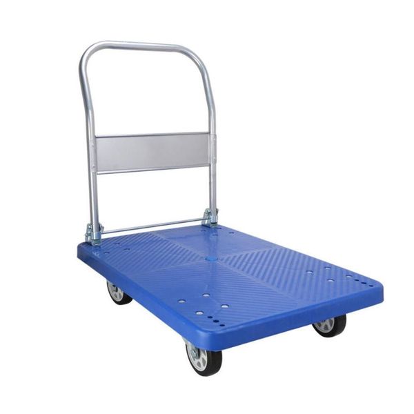 Carrinho de Carga Plataforma Dobrável 150kg Multiuso para Transporte em Armazém com Alça Rebatível Utibom Carrinho de Carga Plataforma Dobrável 150kg para Transporte de Materiais em Armazém Utibom