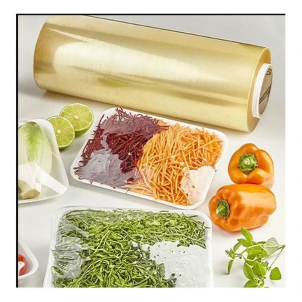 Kit 5 Bobinas Filme de Pvc 28x100 para Conservação de Alimentos Esticável Transparente Guarufilme Kit 5 Bobinas Filme de Pvc 28x100 Esticável para Armazenar Alimentos Guarufilme