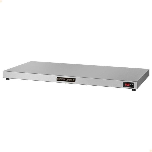 Mesa Quente Pista Aquecida Pam 1000 220V Temperatura Regulável Aço Inox 100x45cm Metalcubas Mesa Quente Pista Aquecida Pam 1000 220V Aço Inox Temperatura Regulável Metalcubas
