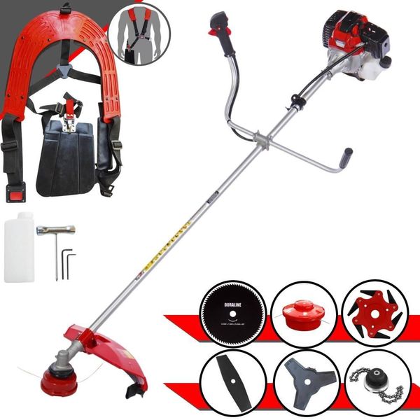 Roçadeira Lateral à Gasolina Rt43-l 43cc 1,7HP 2T com 6 Opções de Corte e Múltiplas Lâminas Toyama Roçadeira à Gasolina Rt43-l 43cc 1,7HP 2T com 6 Sistemas de Corte Profissional Toyama