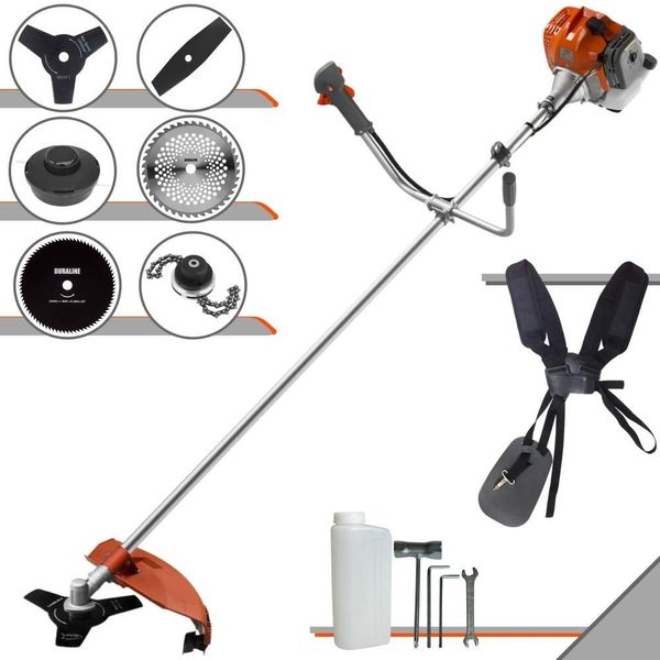 Roçadeira a Gasolina 2T RL520ACN-TK 52cc 2HP com 6 Opções de Corte e Kit Lâminas Tekna Roçadeira Lateral a Gasolina RL520ACN-TK 52cc 2HP com 6 Tipos de Corte Tekna