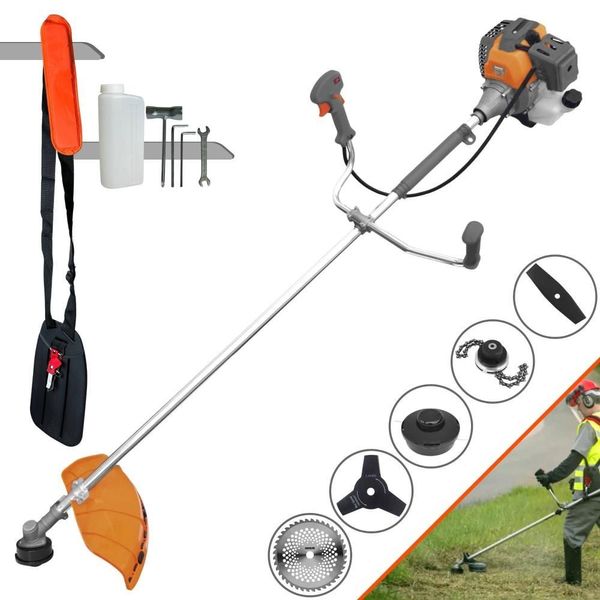 Roçadeira Lateral a Gasolina RL430P Plus 43cc 1,7HP com Carretel Lâminas e Trimmer Tekna Roçadeira Lateral a Gasolina RL430P Plus 43cc 1,7HP com Lâminas e Trimmer Tekna