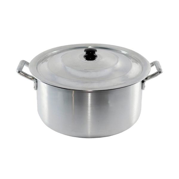 Caçarola Industrial Hotel 24cm 6L em Alumínio Fundido com Tampa para Cozinhas Profissionais Caçarola Industrial Hotel 24cm 6L em Alumínio Fundido com Tampa para Restaurantes e Hotéis