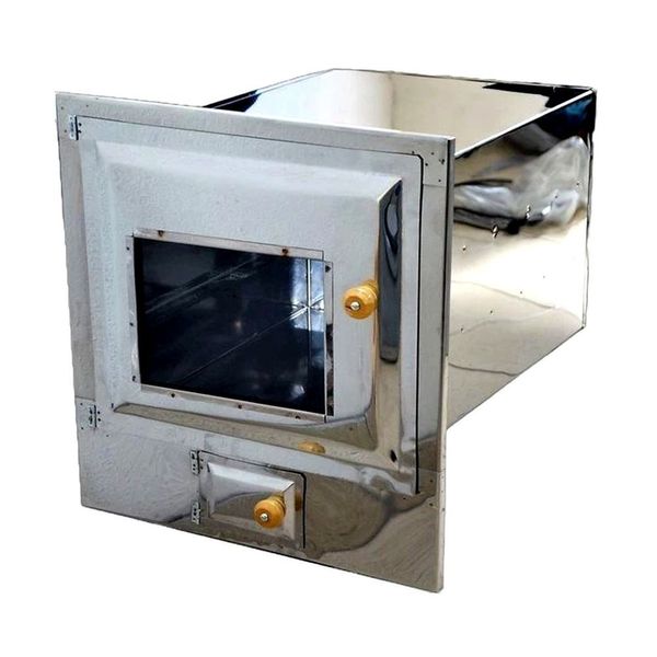 Forno para Fogão a Lenha Ouro Minas Gás GLP Forno N04 com Cinzeiro Aço Inox 50L Frente Vidro Forno para Fogão a Lenha Ouro Minas Gás GLP N04 com Cinzeiro Aço Inox 50L Frente Vidro