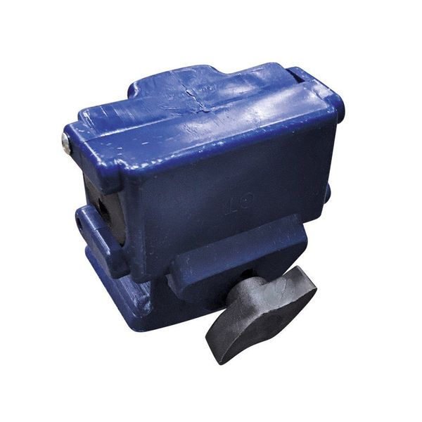 Suporte Dielétrico para Cabo Tem Wireless com Coxim em Elastômero para Cabos Auto Sustentados Azul Escuro FTTH Ferragens Suporte Dielétrico para Cabo Tem Wireless para Cabos Auto Sustentados Azul Escuro FTTH Ferragens