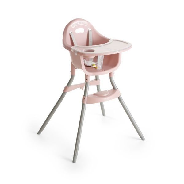 Cadeira de Alimentação Infantil Gaia 2 em 1 Alta e Baixa Até 23kg Rosé Galzerano Cadeira de Alimentação Infantil Gaia 2 em 1 Até 23kg Alta e Baixa Rosé Galzerano
