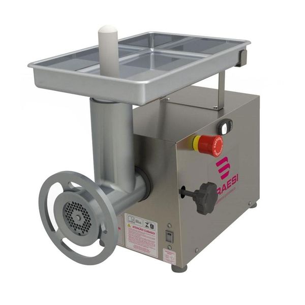 Moedor de Carne Bocal 10 BMC-10-1 G2 Bivolt Inox Prata Profissional para 200kg-h Braesi Moedor de Carne Bocal 10 BMC-10-1 G2 Inox Prata Bivolt Braesi