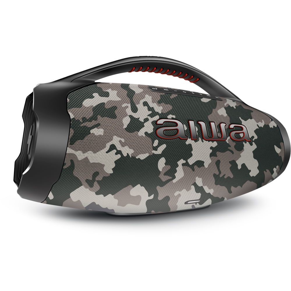 Caixa de Som Portátil Boombox Aiwa AWS-BBS-01-BG 200W com Bluetooth USB Cinza