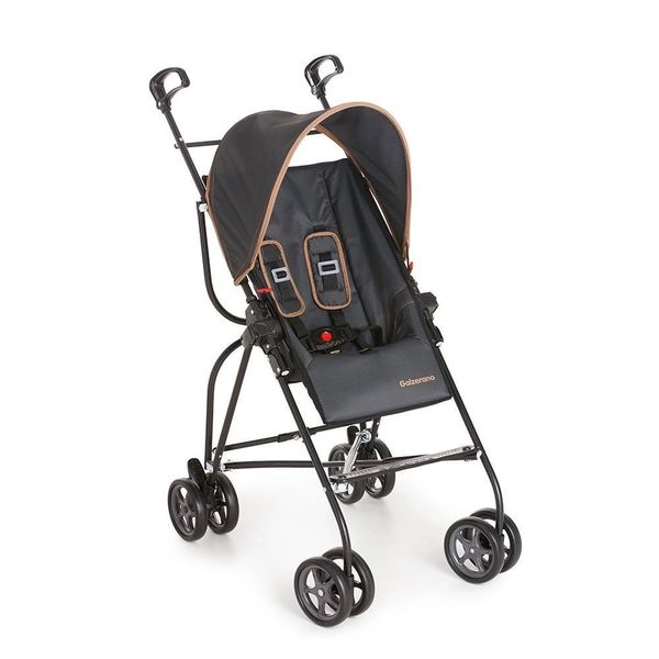 Carrinho de Bebê Capri Travel System Onix com Bebê Conforto a Partir de 6 Meses Dobrável Caramelo Galzerano Carrinho de Bebê Capri Travel System Onix com Bebê Conforto Dobrável Caramelo Galzerano