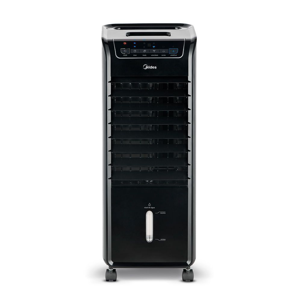Climatizador de Ar Midea Frio Preto AKAP1 com Umidificador e Timer 4L 110V
