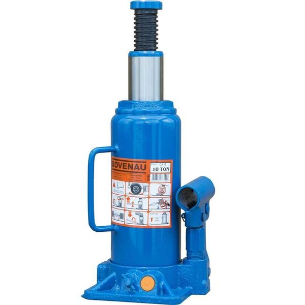 Macaco Hidraulico Tipo Garrafa para Veiculos CJ-10 10700 10 Toneladas 460mm Altura Maxima Bovenau Macaco Hidraulico Tipo Garrafa Automotivo CJ-10 10700 10 Toneladas Uso Leve Bovenau