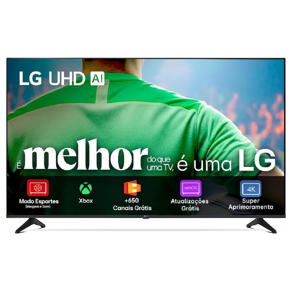 Smart TV LG 43UA7500PSA 43 Polegadas 4K UHD LED Preto Alexa Processador A7 Gen8 Bivolt
