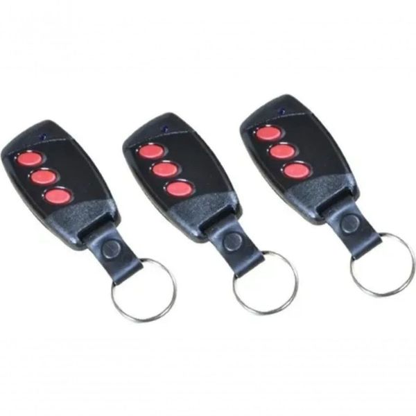 Kit 3 Controles Remotos Copiadores 3 Botões 433MHz para Alarme e Motor Compatível com Todas as Marcas Hombrus Kit 3 Controles Copiadores 3 Botões 433MHz para Alarme e Motor Hombrus