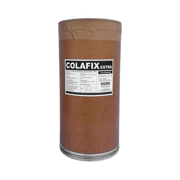 Cola de PVA Colafix 1300 Extra Forte para Madeira e MDF 50kg Amarelo Borlen Brasil Cola de PVA Colafix 1300 Extra Forte Madeira 50kg Amarelo Borlen Brasil