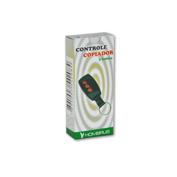 Controle Remoto Copiador 315 Mhz 3 Botões para Alarme e Motor com Bateria 12V A23 Inclusa Hombrus Controle Remoto Copiador 315 Mhz 3 Botões para Alarme e Motor Hombrus