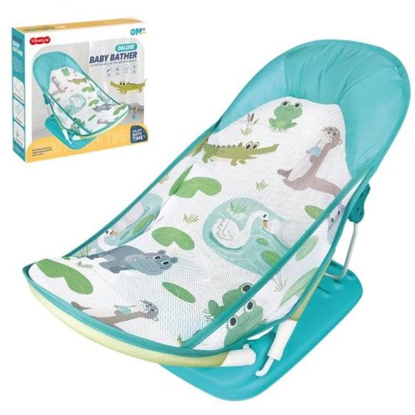 Cadeira de Banho Infantil Assento Suporte de Balanço Deluxe Dobrável Verde DDG Plásticos Cadeira de Banho Infantil Balanço Deluxe Dobrável Verde DDG Plásticos