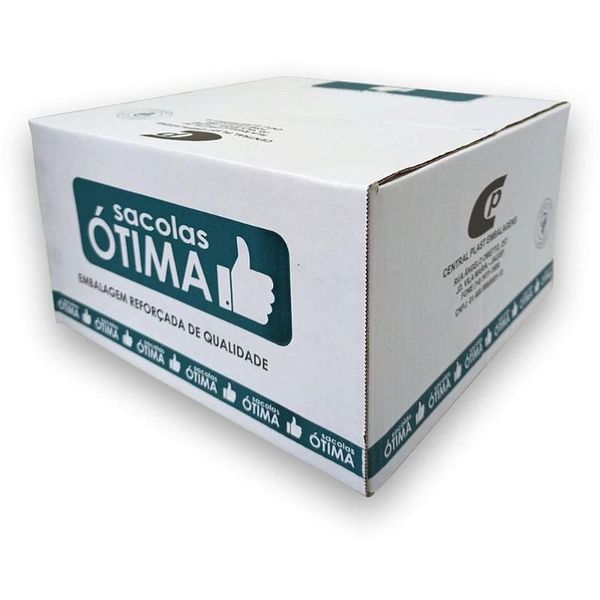 Sacola Plástica Otimã 40x50cm 20 Micras com 1000 Unidades para Comércio Central Plast Sacola Plástica Otimã 40x50cm 20 Micras 1000 Unidades Central Plast