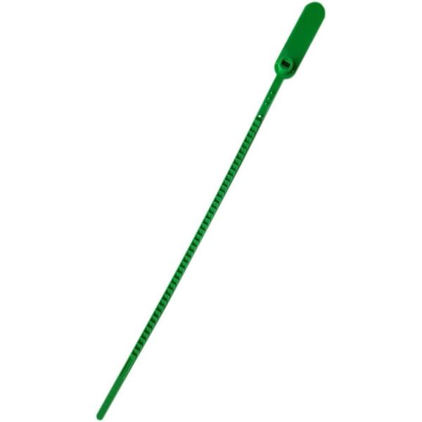 Lacre para Malote Verde Escada PP 23cm em Polipropileno Numerado Tykheplas Lacre para Malote Verde Escada PP 23cm Polipropileno Tykheplas